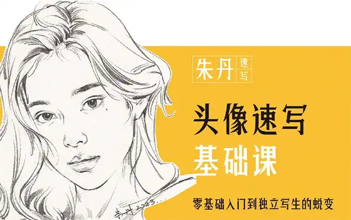 朱丹头像速写基础课第6期2023年（高清画质无素材）