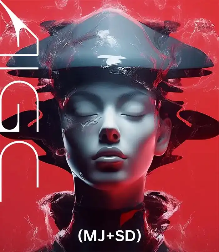 白无常AIGC商业设计应用2023年AI美术馆（高清画质带素材）